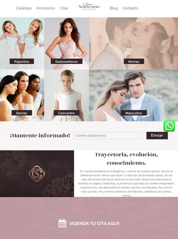 Desarrollo web Medellín - casa Solorzano