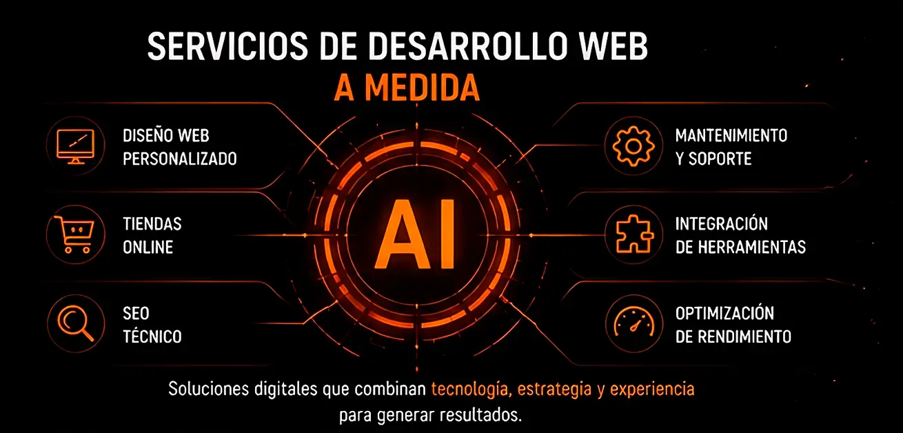 Servicios de desarrollo web a medida Servicios de desarrollo web a medida