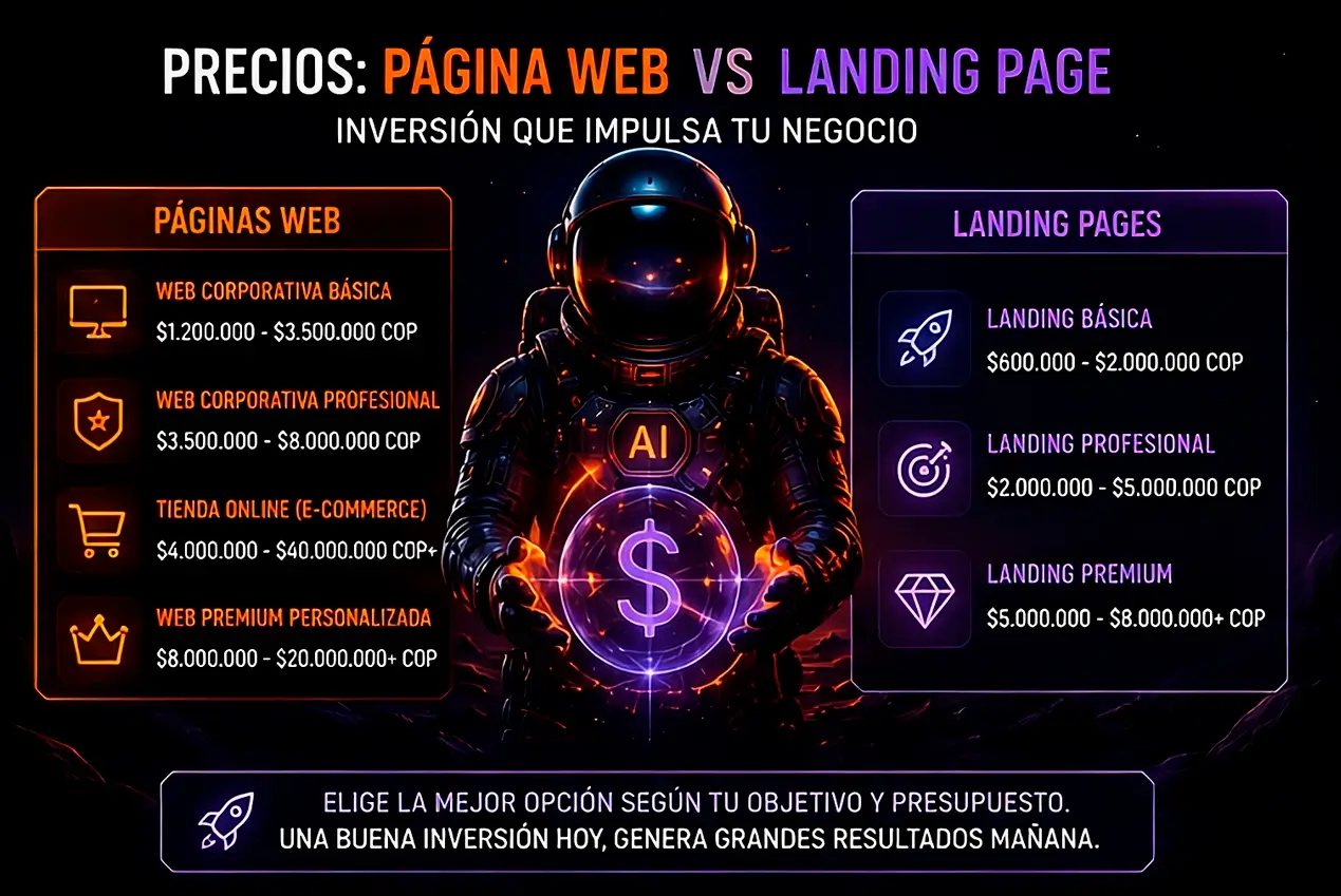 Precios desarrollo web en Medellin | Páginas web en Medellín