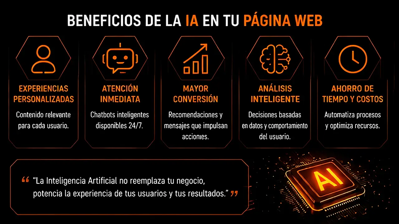 Beneficios de integrar Inteligencia Artificial en una página web en Medellín | Servicios agencia digital Beneficios de integrar Inteligencia Artificial en una página web en Medellín | Servicios agencia digital
